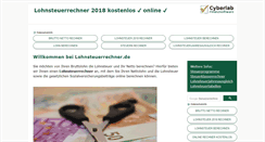 Desktop Screenshot of lohnsteuerrechner.de